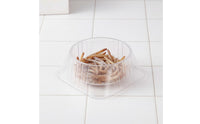 Disposable Cold-Blooded Animal Water Bowl Stable Base Anti-Tip Pet Dish Gecko Feeding Cups Clear Plastic Snake Bowl Large