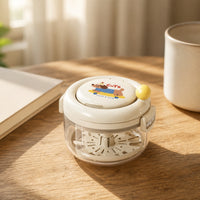 Retainer Box with Rotating Cleaner Small Retainer Case Lightweight