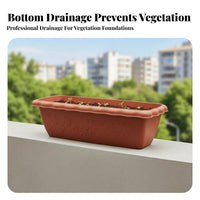 Balcony Railing Planter Box Weatherproof Outdoor Decor long-lasting Construction