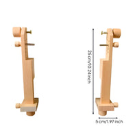 Clamp-on Embroidery Hoop Stand Adjustable Embroidery Frame Stand Beech Wood Cross Stitch Holder Sturdy for Embroiderers