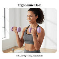 2 Pieces Fixed-Weight Dumbbell Pair firm-solid center Construction for Home Gym, Adults