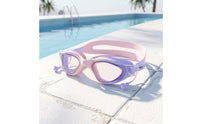 Leak-Proof Kids Swim Goggles Waterproof Swimming Goggles Wide View Eyewear Adjustable for Children, Toddlers, Pool Practice