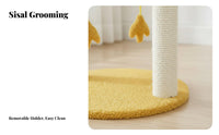 Washable Feline Tree with Scratching Posts Easy to Clean Chick-Themed Feline Condo Allall-Encompassing Pet Furniture Dangling Toys for Indoors, Apartment, Living Room, Bedroom