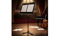 Sheet Music Stand Matte Black Tripod Music Stand Freestanding for Home Studio