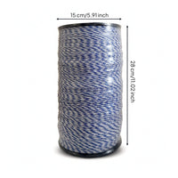 Electric Fence Rope with Stainless Steel Strands Braided Electric Fence Rope Weatherproof Conductive Insulated Conductive Cord for Paddock