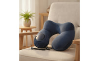 Lightweight U-Shaped Neck Pillow Portable Inflatable Neck Pillow Compact Foldable for Travelers, Commuters, Road Trips, Office Rest