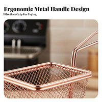 Restaurant Design Mini French Fry Basket Miniature Size Mini Fry Basket Easy to Clean Individual Food Server Multi-Purpose for Restaurants, Pubs, Parties