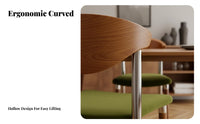 Stackable Design Upholstered Wood Chair Centuryera Modern Upholstered Armless Chair Space-Saving Dining Room Seating Ergonomic Backrest for Restaurant Owners, Homeowners, Families, Small Apartments