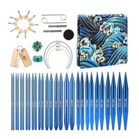 Interchangeable Circular Knitting Set Smooth Craft Tool Travel-Friendly