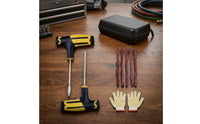Emergency Tubeless Tire Repair Kit Portable Tire Plug Kit with T-Handle Tools Universal Handheld for Drivers