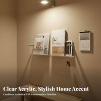 Transparent Surfacemounted Rack Damagecostless Mounting Installation Transparent Picture Shelf Easy to Install Adaptable Use