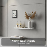 Space-Saving Floating Board Shelf Decorative Display Llip Easy Installation Wall Decor Versatile Placement for Families, Homeowners, Students, Living Room, Bedroom, Hallway, Nursery