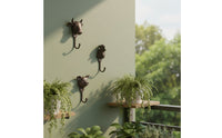 3 Pieces Animal Hook Antique Bronze Decorative Hook Weathered Wall Hanger for Porch