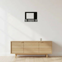 Holds 60 Medals Bib and Medal Display Sturdy Metal Wall Mounted Medal Rack Easy Installation for Runners, Athletes, Training Room