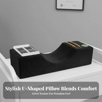 Removable Washable Cover U-Shaped Lash Pillow Soft Breathable Material Ergonomic Eyelash Extension Pillow Skin-Friendly for Spas