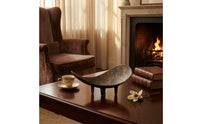C-Shaped Fruit Bowl Vintage Bowl with Legs Decorative Tabletop Ornament for Collectors, Dining Table, Living Room