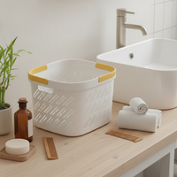 Portable Shower Caddy Basket with Drainage for Dorms and Bathrooms