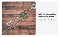 Multi-Functional Wire Rope Tightener Powerful Ratcheting System Ratchet Cable Puller Non-Slip Grip Handle for Electricians, Workshops, Farms