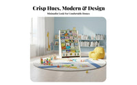 Picture Book Display House-Shaped bookshelf Multitier children's bookshelf Multifunctional Toy Storage Shelf Rounded Corners for Toddlers, Parents, Nursery, Bedroom, Kindergarten, Living Room