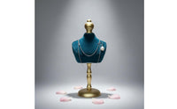 2 Pieces Multi-Functional Vintage Necklace Bust Photo Prop Necklace Display Stand Handmade Bracelet Display Stand Stable Base for Photographers