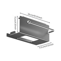 Under Cabinet Paper Towel Holder Easy Access Design Under Shelf Tissue Box Holder Strong Load-Bearing Hanging Storage Rack for Washroom