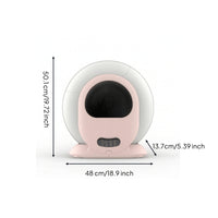 Compact Enclosed Automatic Litter Box Smart Automatic Cat Litter Box Safe Pet Supply Quiet for Cats, Kittens, Home, Apartment, Living Room