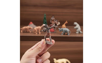 12 Pieces Prehistoric Toy Figures Vivid Prehistoric Figurines Freestanding Caveman Figurines for Students, Collectors
