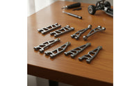8 Pieces RC Shock-Absorbing Control Arms Skeletonized RC Control Arms with Bushings Hop-Upgrade Components