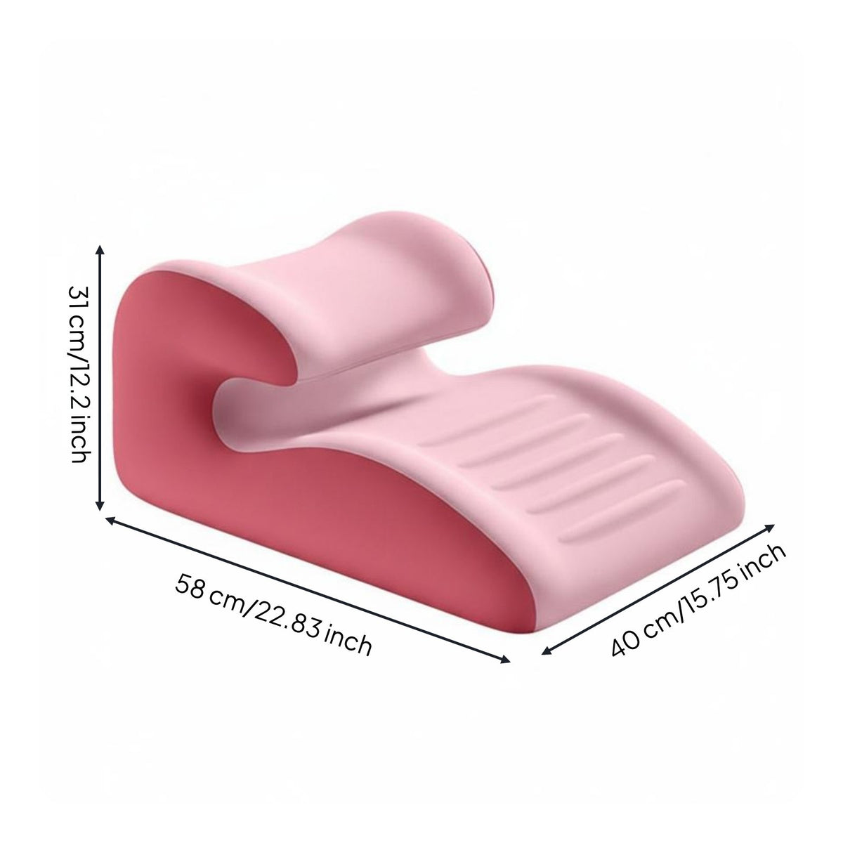 Multi-Purpose Prone Lying Pillow Versatile Use Stomach Sleeping Support Pillow Body-Contouring for Lounging, Reading