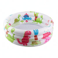 Thickened Three-Circle Pool Layered Pool with Bubble Bottom Cushioned Inflatable Ball Play Area Anti-Slip for Backyard