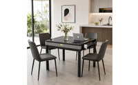 Automatic Mahjong Table Gray Electric Mahjong Table Black Frame Board Game Furniture for Home Use