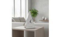 Minimalist Desk Clock Modern Stainless Steel Clock Easy Reading for Office