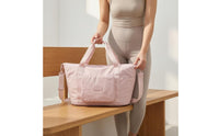 Travel Duffel Bag Structured Body Shoulder Strap Duffel Luggage