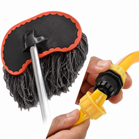 Water Fed Car Wash Brush 10m Hose Extendable Handle for Truck RV Boat Cleaning