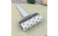 Stainless Steel Pastry Perforating Roller Handheld Pizza Pastry Docker White Pizza Crust Perforating Roller Cylindrical