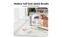 Handheld Nail Curing Press 2-in-1 Design Cordless Crystal Nail Light Portable Maniset Appliance for Manicurists, DIY Hobbyists, Home Use, Mobile