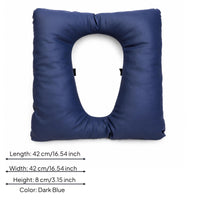 Leather-Like Cover Padded Circular Seat Insert Cushioned Toilet Seat Cushion