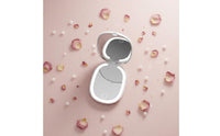 Handheld LED Pocket Mirror Dimmable Light USB Rechargeable Makeup Mirror for Women