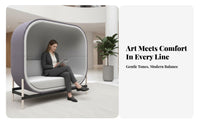Statement Piece Enclosed capsule Seat Futuristic design Indoor Furniture Sound-Isolating Design Lounge Chair Sturdy Frame for Interior Designers, Business Owners, Readers, Lobby, Reception Area, perusing corner, Bedroom
