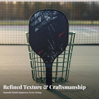 9-Ply Wood Pickleball Paddle Comfortable Grip Pickleball Paddle Racket Sports Gear Striking-Catching Design for Seniors, Schools