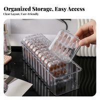 Dustproof Press-on Nail Storage Box Dust-Proof Press on Nail Storage Box Transparent for Makeup Users, Women, Desktop, Dresser, Bathroom