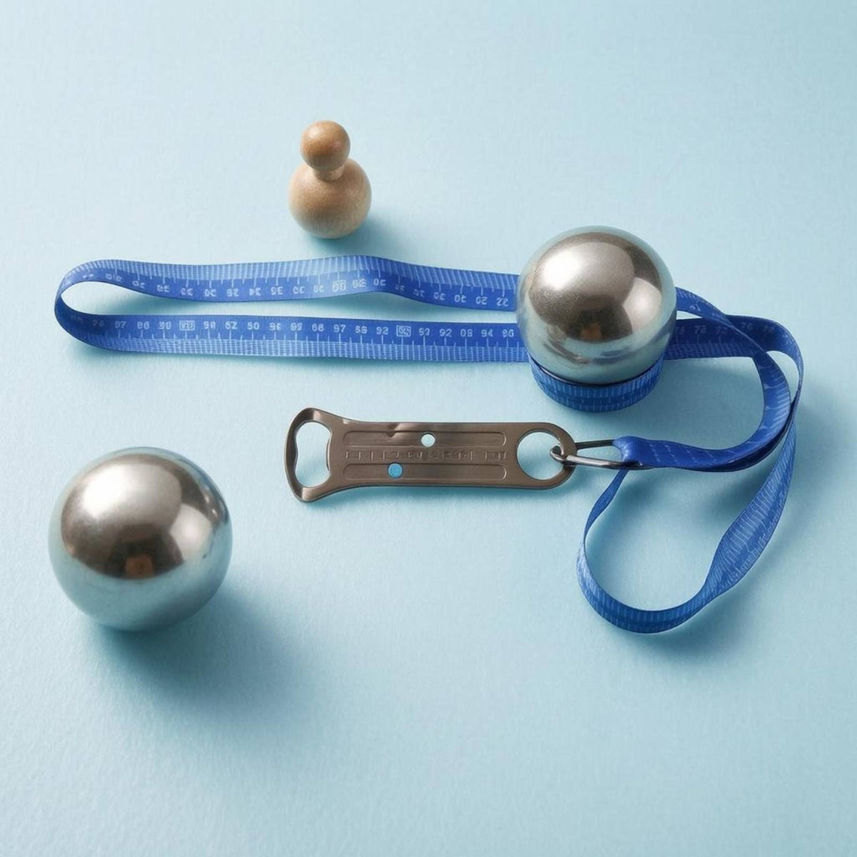 Bottle-Opener-Shaped Score Marker Scoring Attractive Elements Hanging Score Marker Sports Accessory Measuring Ribbon Blue Strap