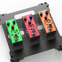Modular Pedal Board with Tape Adjustable Guitar Pedal Board Long-Lasting Foldable Pedalboard Sturdy for Live Performances, Rehearsal Rooms