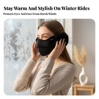 Soft Earmuff Face Cover Ocular Corner Protection Winter Face Cover Earmuffs Integrated Ear Warmer Face Cover 2-in-1 Design