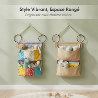 Hand-Woven Macrame Toy Hammock Wall Decor for Stuffed Animals and Photos