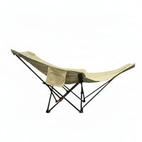 Portable Reclining Chair with Canopy Adjustable Camping Lounger Comfortable Outdoor Lounger with Side Pocket Long-Lasting for Campers, Picnics, Backyard