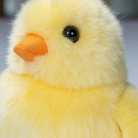 Yellow Chick Stuffed Toy Downy Chick Stuffed Toy Cute Cuddly for Children, Nursery, Shelf