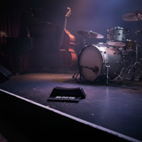 Wedge-Shaped Drum Riser with Hook-and-Loop Textured Bass Drum Riser Low-Height Hardware Protective for Drummers