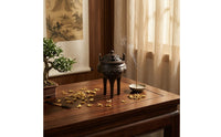 Incense Holder Classical Incense Holder with Lid Small Censer for Meditation