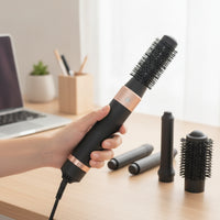 Volumizing 5-in-1 Hair Styler Detachable Hair Dryer Brush Smooth Air Curler Less Frizz for Travel